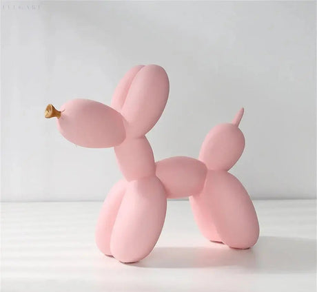 Modern Balloon Dog Sculpture  Matte Black with Gold Accent - Product detail 21
