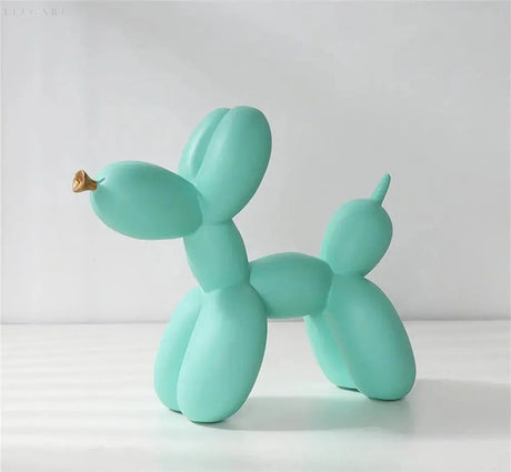 Modern Balloon Dog Sculpture  Matte Black with Gold Accent - Product detail 22