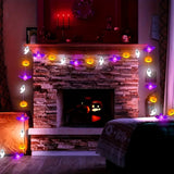 Halloween String Lights  Pumpkin Ghost  Bat LED Garland - Product detail 4