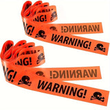 Spooky Halloween Skull Banner  Plastic Warning Tape Decoration - Product detail 4