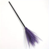 Halloween Witch Broom  Purple Tulle Skirt Design - Product showcase