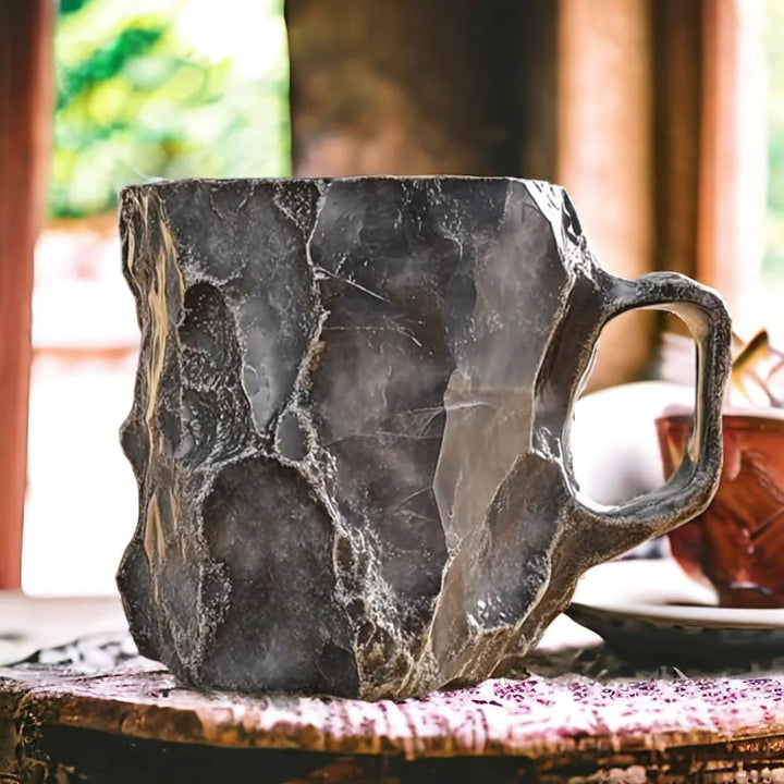 Mineral Crystal Coffee Mug  Blue Agate Stone Design - Product detail 5
