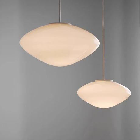 Modern Danish Pendant Light  Oval Glass Shade Design - Product detail 6