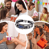 Leather Guitar Bracelet  Black Music-Inspired Design - Product detail 9