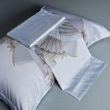 Luxury Egyptian Cotton Bedding  Silver Embroidered Design - Product detail 7