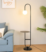 Modern Floor Lamp with Table  Brass and Marble Design - Product detail 7