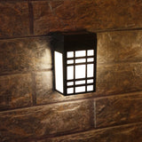 Japanese Solar Wall Light  Grid Pattern Outdoor Lamp - Product detail 6
