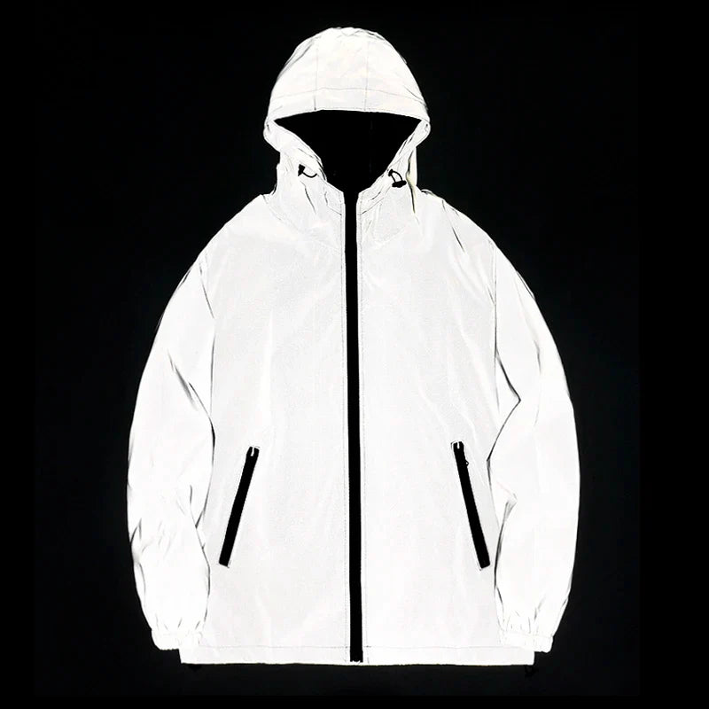 Reflective Safety Jacket  360 High Visibility Hooded Design - Product showcase