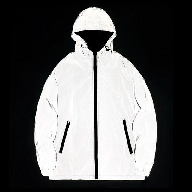 Reflective Safety Jacket  360 High Visibility Hooded Design - Product showcase