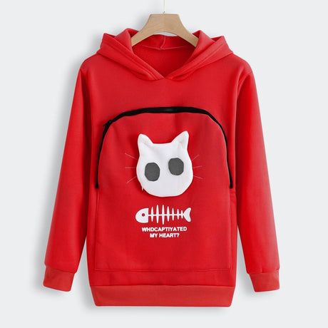 Pet Lover Hoodie  Cat Design Cotton Pouch Sweater - Product detail 9