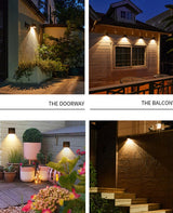 Modern Outdoor Wall Light  Solar Powered Cube Design - Product detail 4