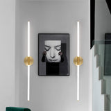 Modern LED Wall Light  Gold Linear Sconce Design - Detailed view