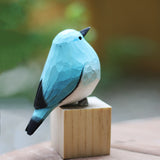 Scandinavian Bird Ornament  Hand-Carved Wooden Robin Design - Product detail 10