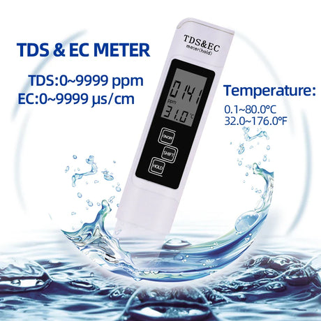 Digital Water Quality Meter  TDS EC Temperature Tester - Product showcase