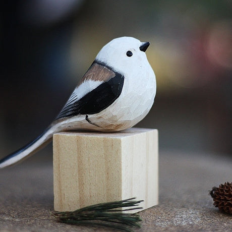 Scandinavian Bird Ornament  Hand-Carved Wooden Robin Design - Product detail 12