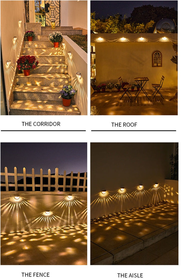 Solar Outdoor Wall Light  Modern Glass Globe Design - Product detail 7