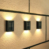Modern Solar Wall Light  Dual Beam Outdoor Sconce - Product detail 6