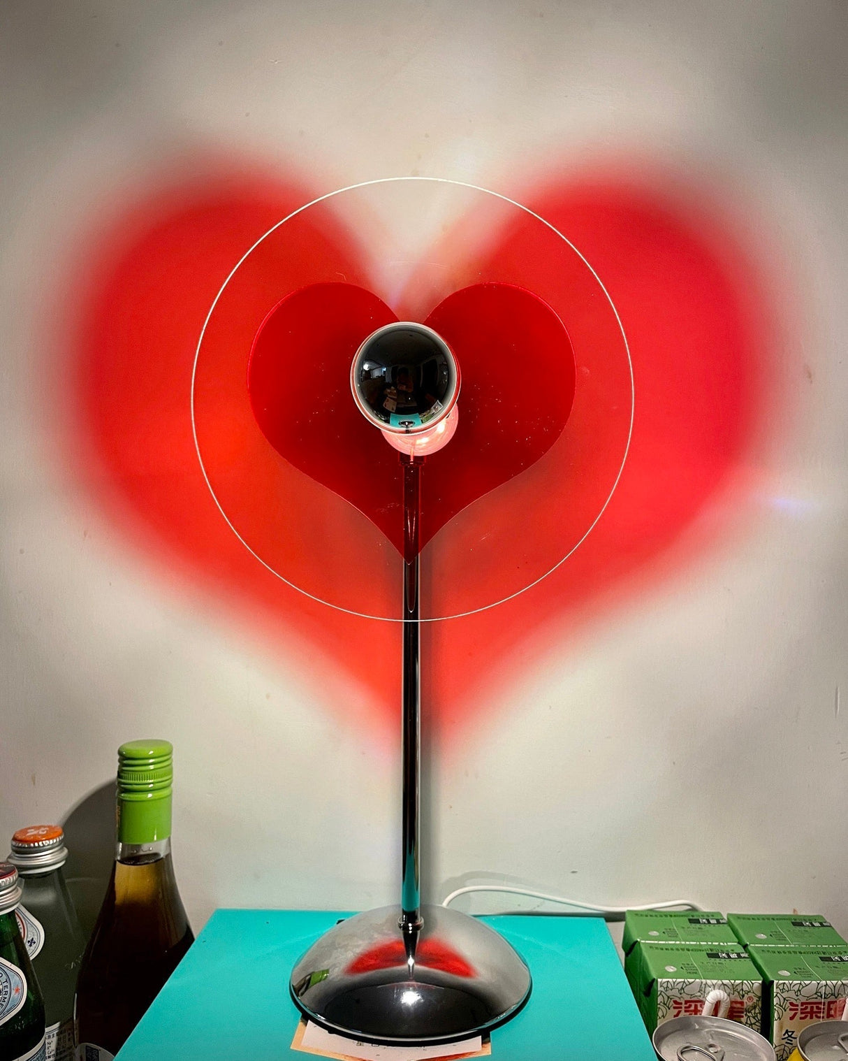 Heart LED Table Lamp  Modern Rechargeable Metal Design - Product detail 25