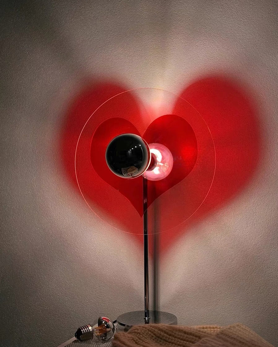 Heart LED Table Lamp  Modern Rechargeable Metal Design - Product detail 36