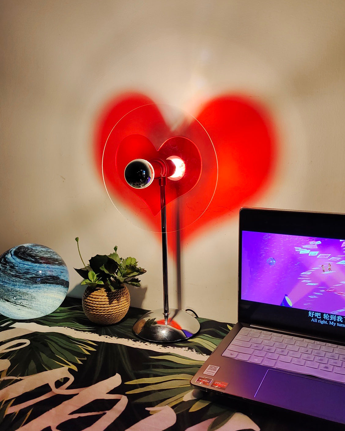 Heart LED Table Lamp  Modern Rechargeable Metal Design - Product detail 53