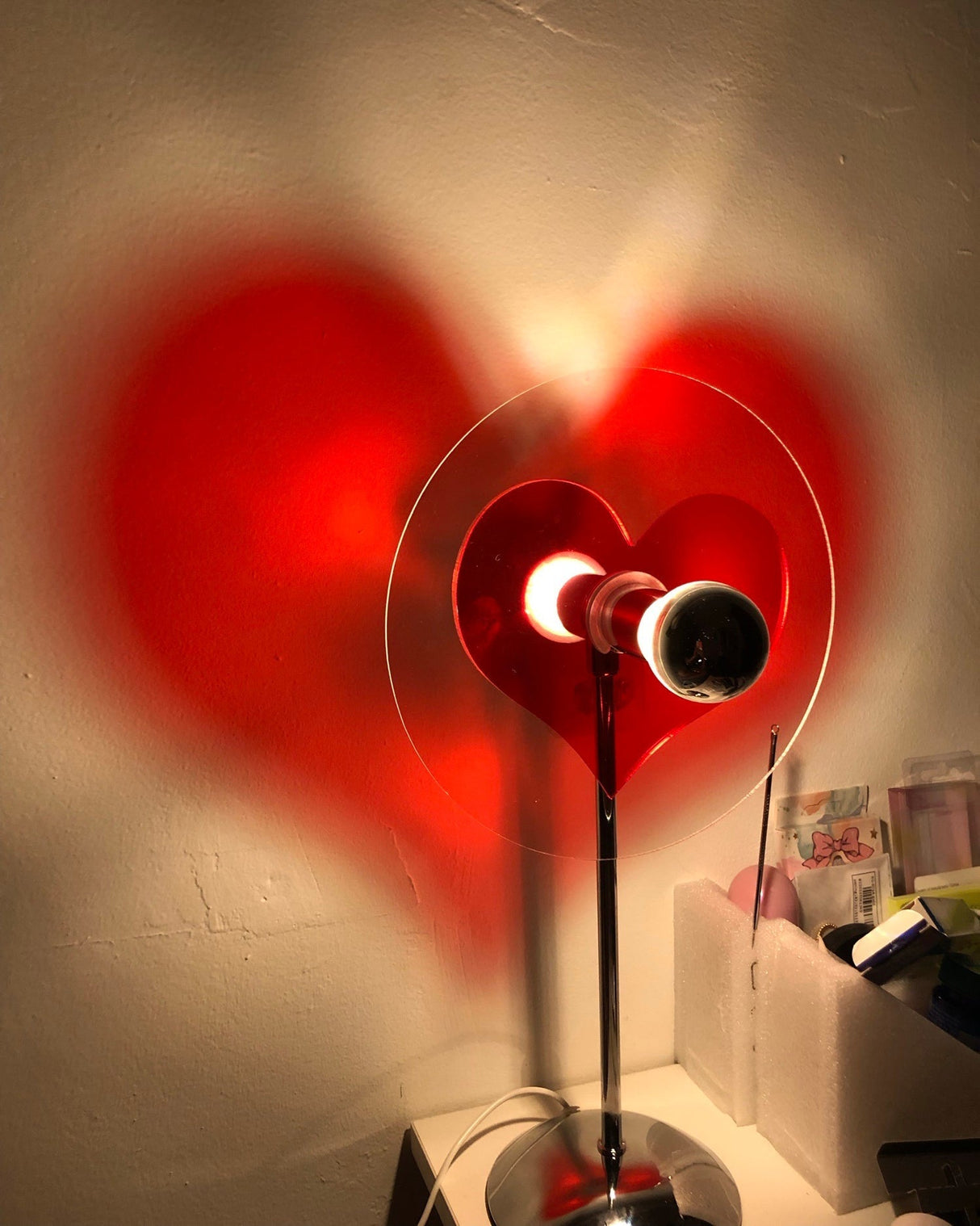 Heart LED Table Lamp  Modern Rechargeable Metal Design - Product detail 7
