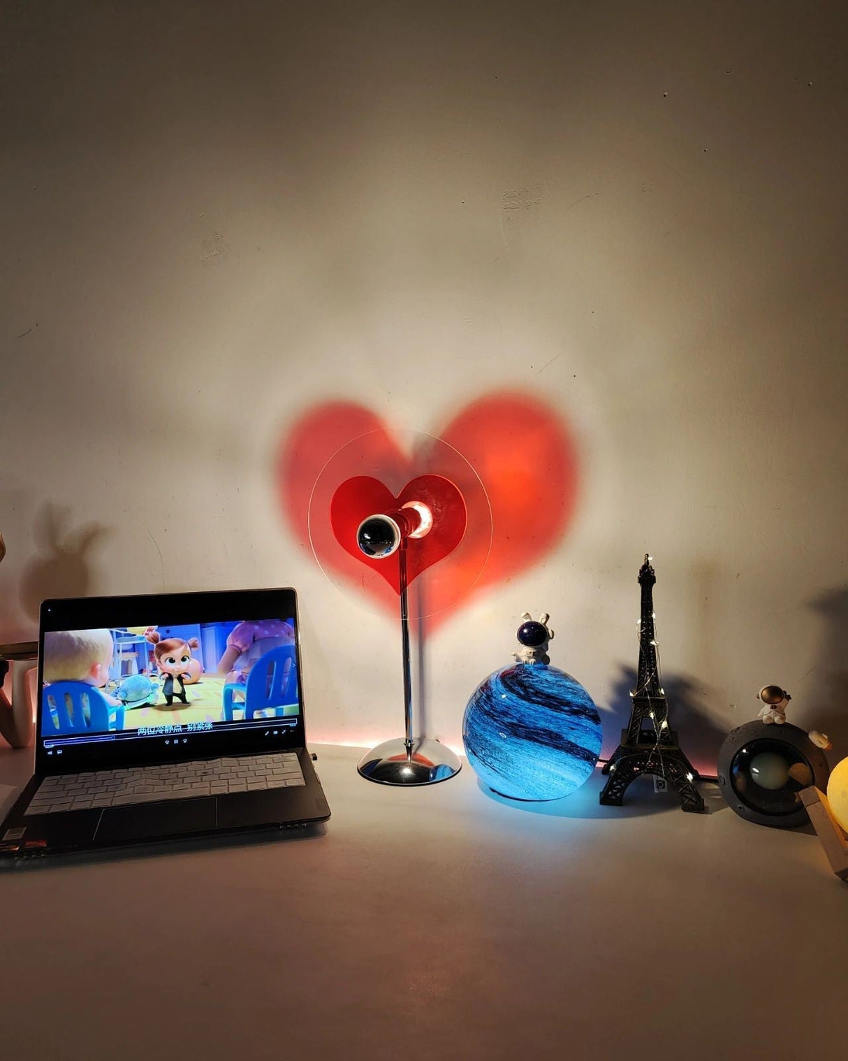 Heart LED Table Lamp  Modern Rechargeable Metal Design - Product detail 71