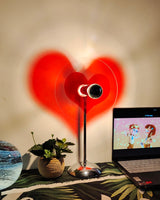Heart LED Table Lamp  Modern Rechargeable Metal Design - Product detail 72