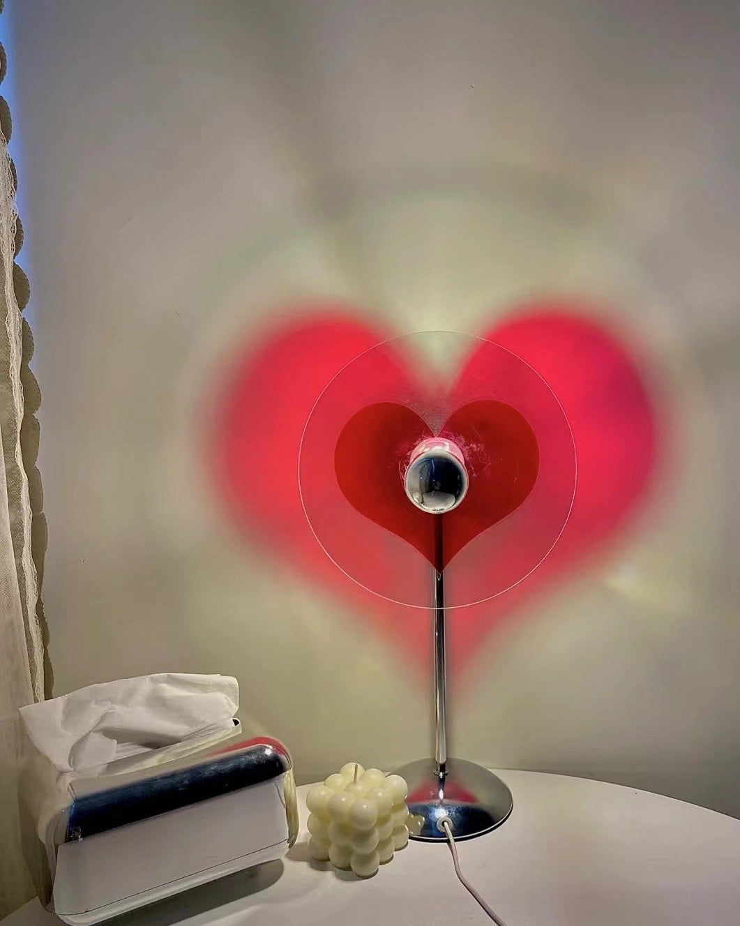 Heart LED Table Lamp  Modern Rechargeable Metal Design - Product detail 75