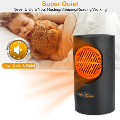 Portable Electric Heater  300W Compact Fast Heating - Product detail 9
