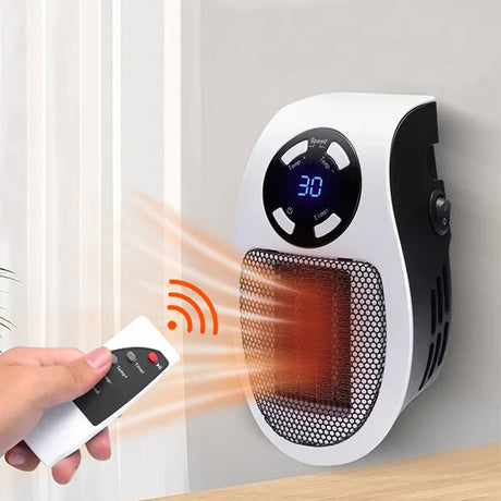 Wall Mounted Space Heater  Digital Display Remote Control - Product showcase