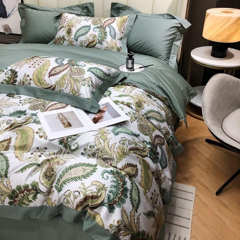 Egyptian Cotton Bedding Set  Botanical Paisley Pattern - Product detail 6