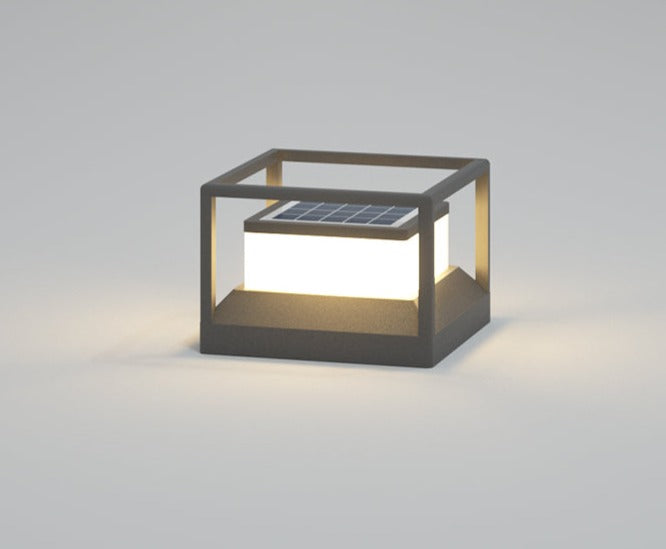 Solar Terrace Light  Modern Cube Frame Design - Product detail 7