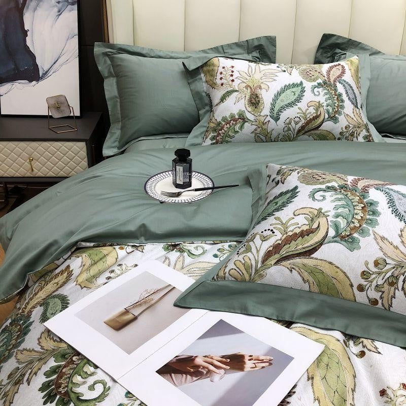 Egyptian Cotton Bedding Set  Botanical Paisley Pattern - Product detail 5