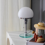 Modern Table Lamp  Hemispherical Glass Chrome Design - Product detail 7
