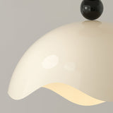 Modern Ceiling Light  Wave Shade Design With Black Accents - Product detail 4
