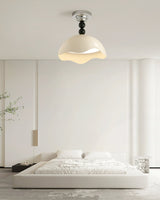 Modern Ceiling Light  Wave Shade Design With Black Accents - Product detail 7