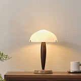 Nordic Table Lamp  Walnut Wood with Glass Dome - Product detail 16