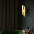 Modern Crystal Wall Light  Gold Linear Design - Detailed view