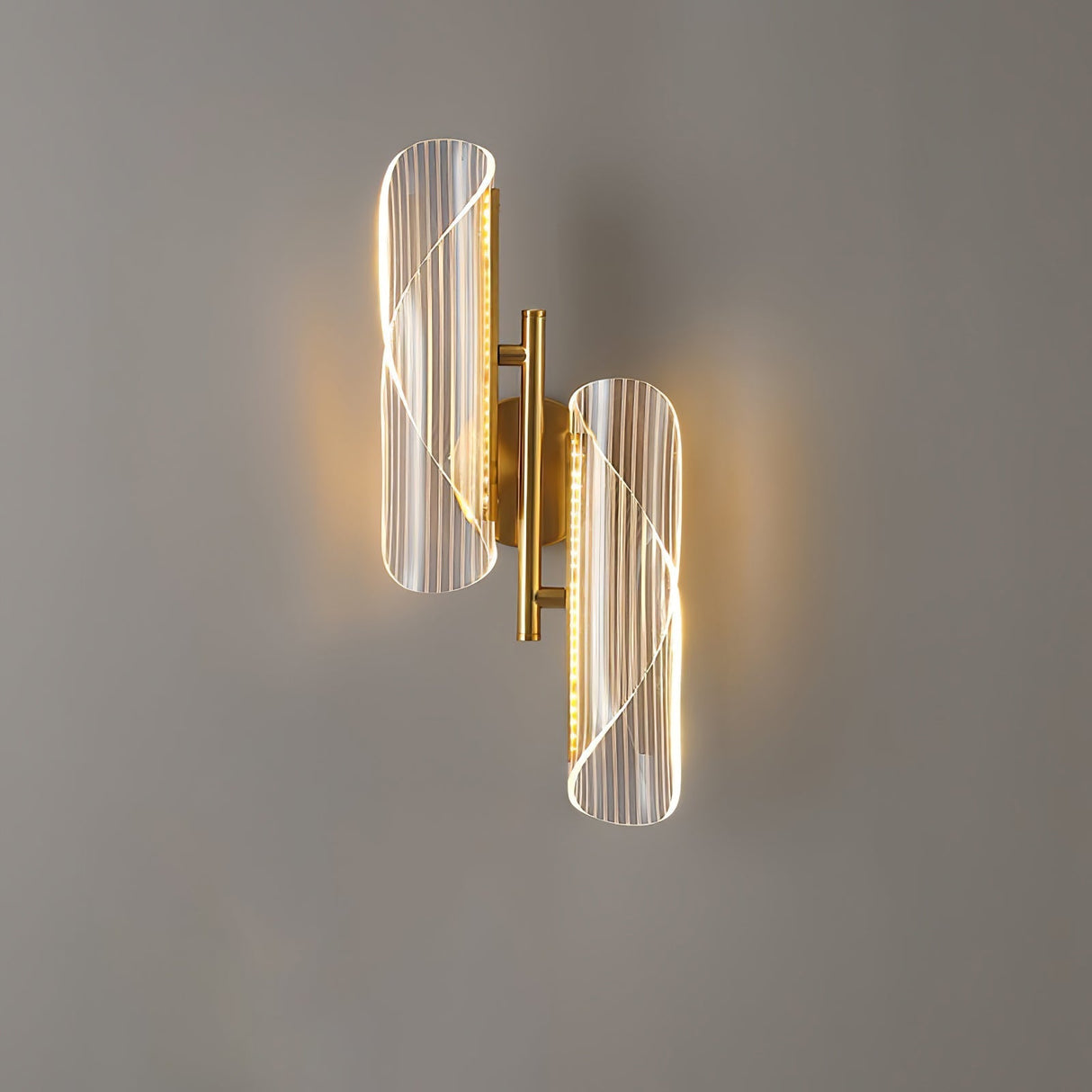 Modern Crystal Wall Light  Gold Linear Design - Product detail 4
