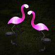 Solar Garden Lights  Pink Flamingo Outdoor Stakes - Product showcase