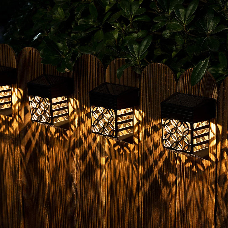 Solar Outdoor Wall Light  Geometric Art Deco Pattern - Product detail 5