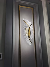 Modern Wing Wall Light  Gold LED Feather Design - Product example