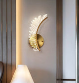Modern Wing Wall Light  Gold LED Feather Design - Product detail 4