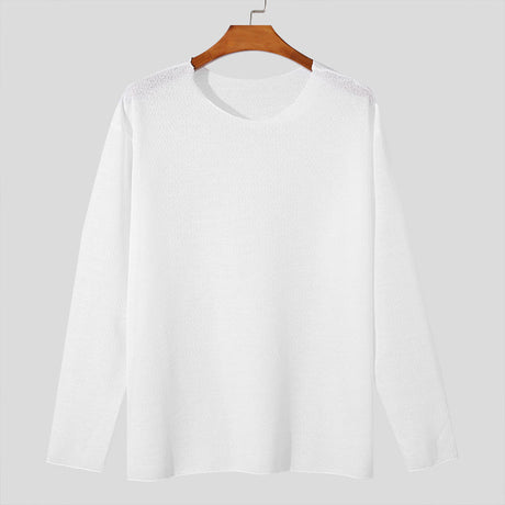 Essential Crew Neck Sweatshirt  Minimalist Cotton Blend Design - Product detail 13