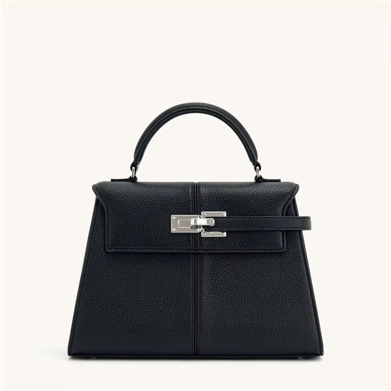 Classic Leather Top Handle Bag  Camel Brown Gold Hardware - Product detail 4