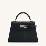 Classic Leather Top Handle Bag  Camel Brown Gold Hardware - Product detail 4