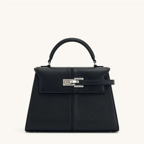 Classic Leather Top Handle Bag  Camel Brown Gold Hardware - Product detail 4