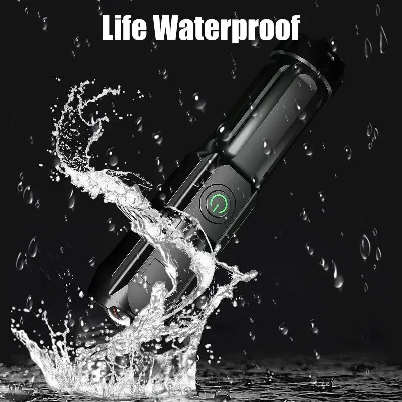 LED Tactical Flashlight  USB Rechargeable 1200mAh Waterproof Design - Product example