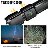 LED Tactical Flashlight  USB Rechargeable 1200mAh Waterproof Design - Product detail 6