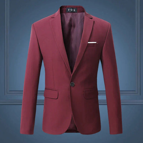Classic Mens Blazer  Slim Fit Business Casual Design - Product detail 12